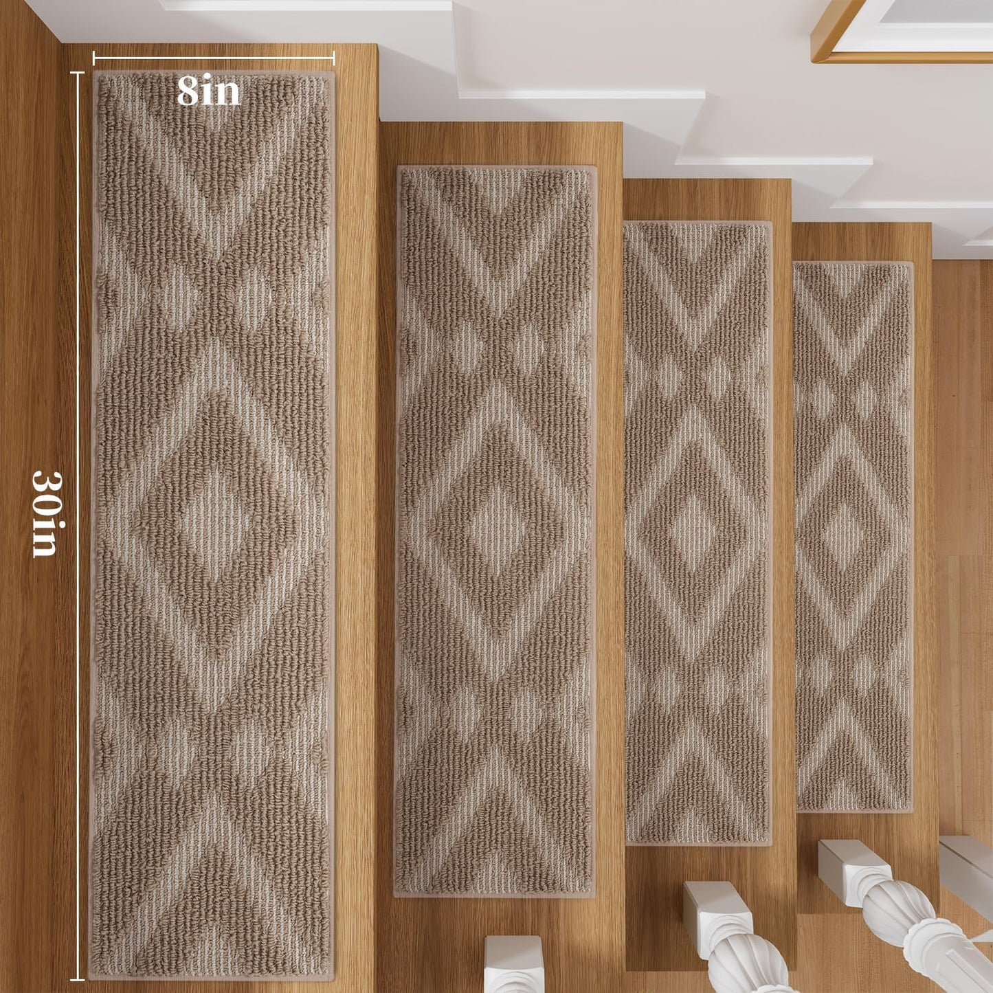 15PC Non-Slip Stair Treads by MontVoo