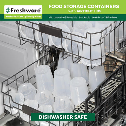 Freshware 60-Pack Leakproof Food Storage Containers