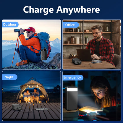 60000mAh Power Bank with Fast Charging & Flashlight