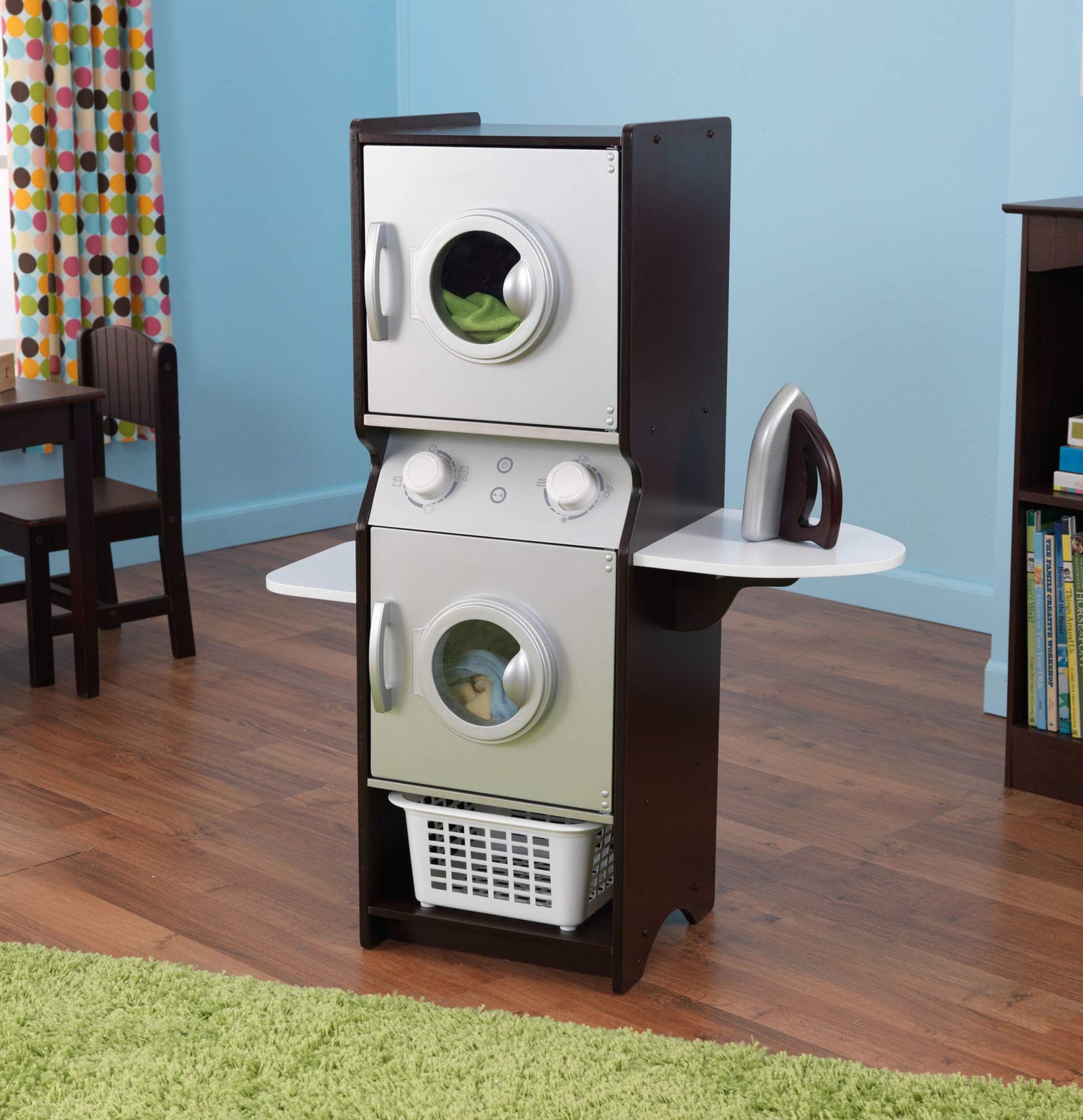 KidKraft Wooden Laundry Playset with Washer and Dryer