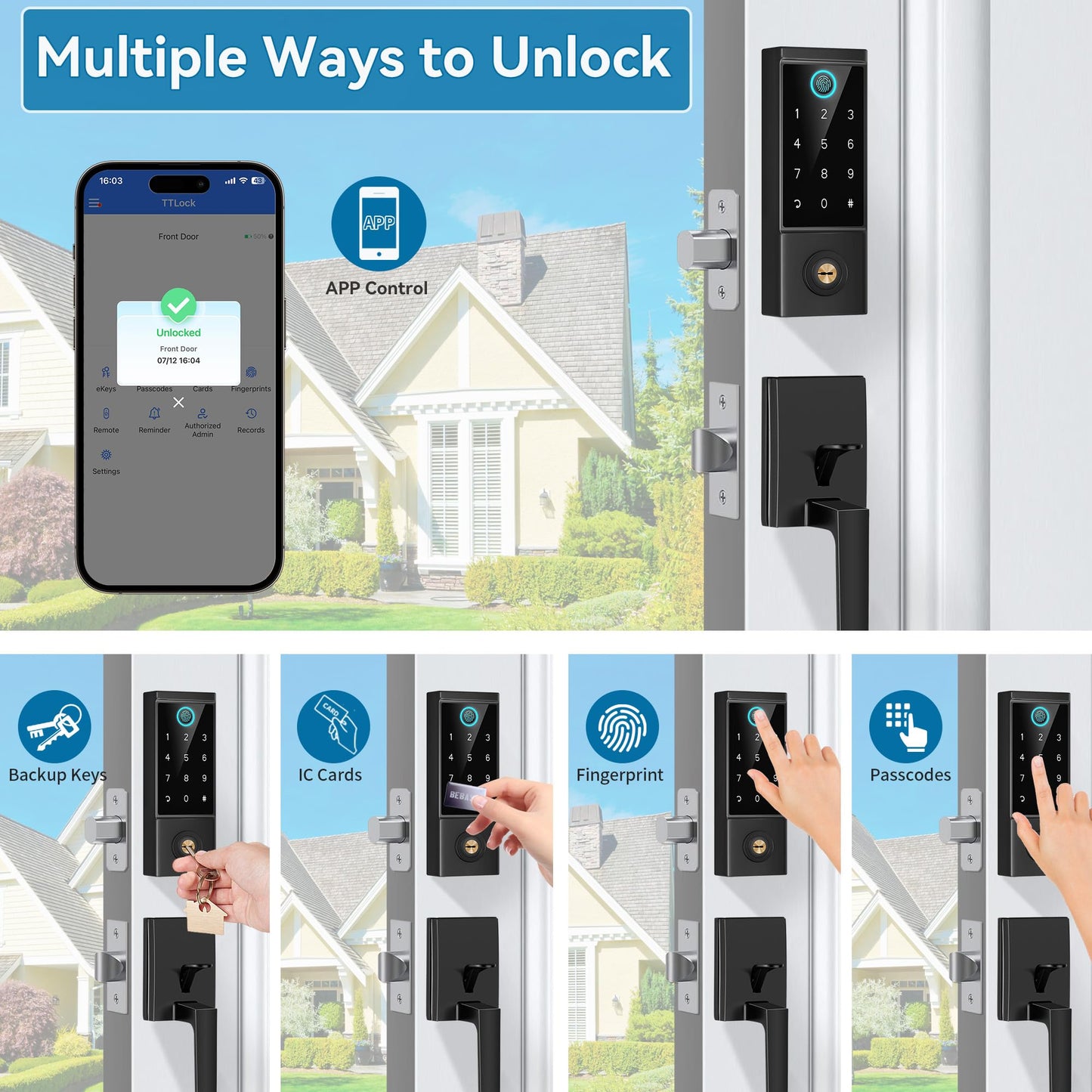 Smart Fingerprint Door Lock with Keyless Entry