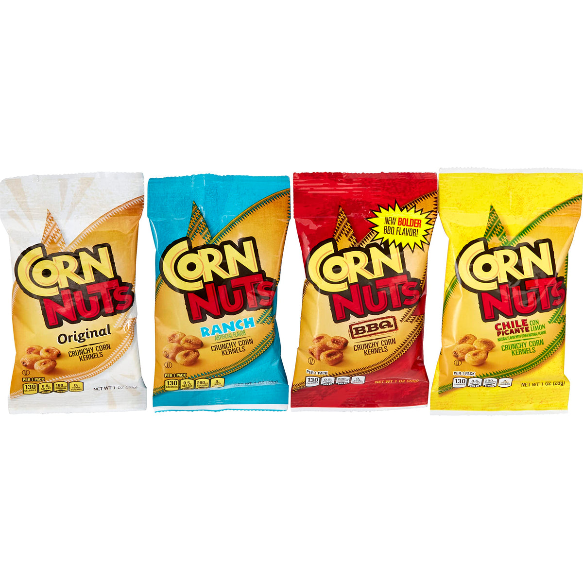 12 Pack Corn Nuts Crunchy Variety Snack Packs (OU)