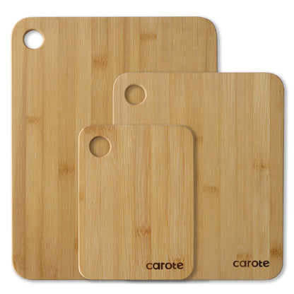 3pcs Bamboo Cutting Boards by CAROTE