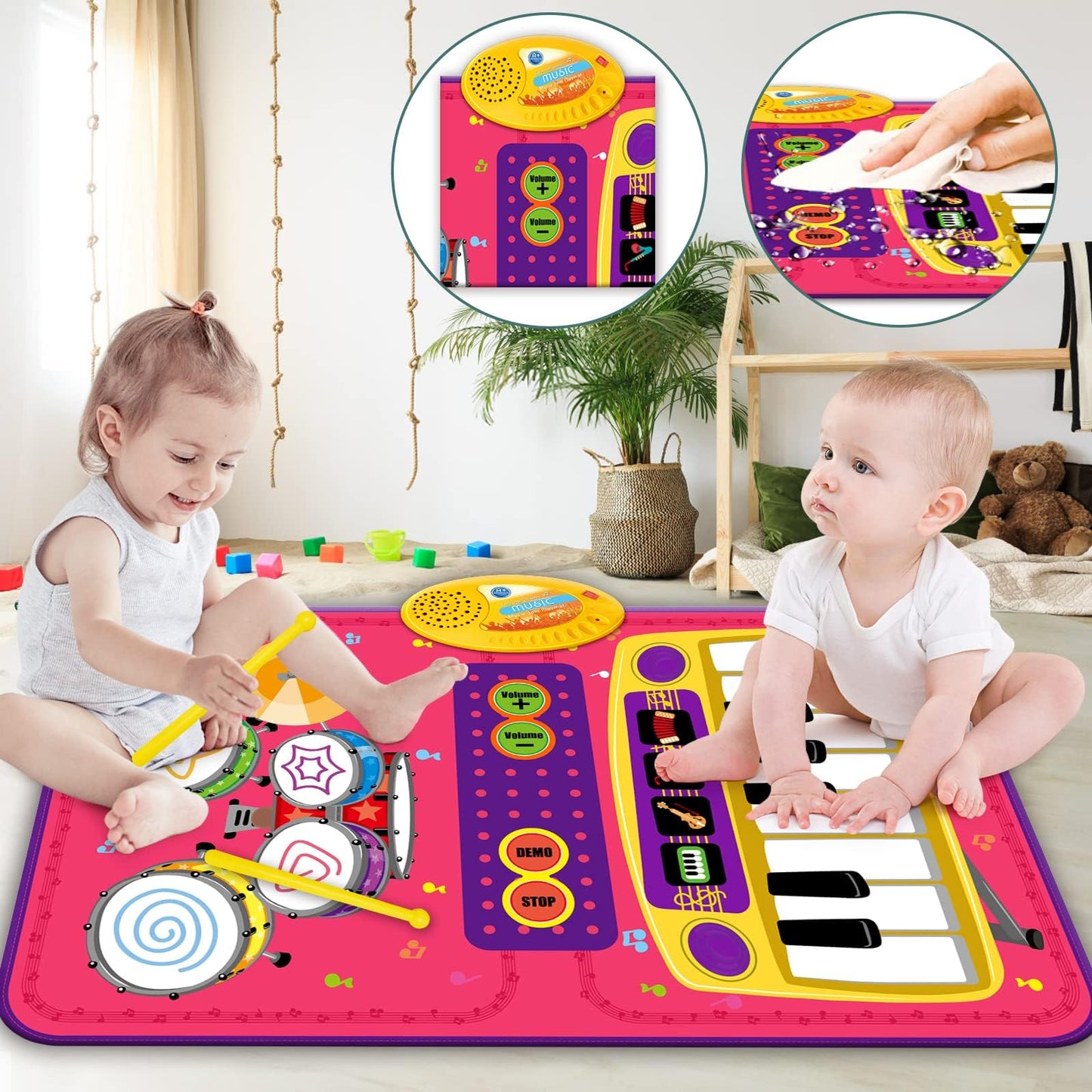 Toddler Piano Mat Music Toy for 1 Year Olds