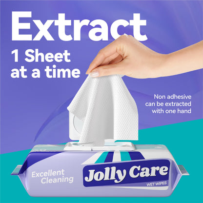 240 Count Jolly Care Cleansing Wet Wipes