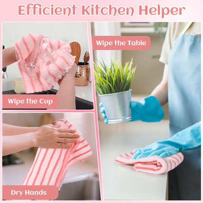 12 PCS Microfiber Kitchen Towels and Cloths Set