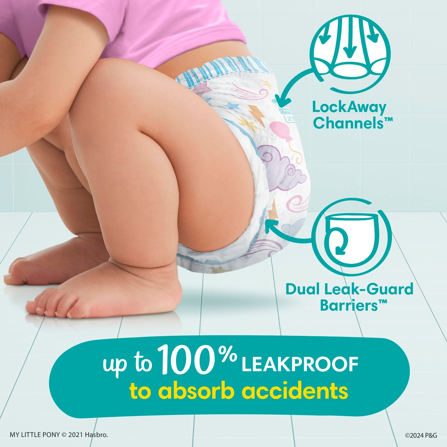 Pampers Easy Ups Training Pants 2T-3T, 25 Count