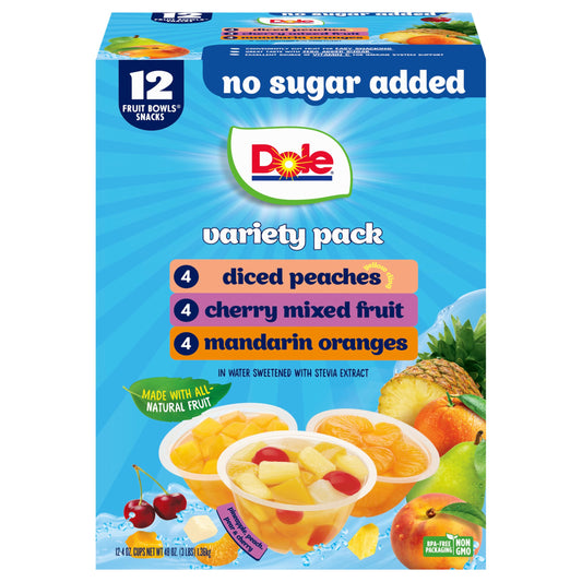 Dole Mixed Fruit Variety Pack 12 Bowls