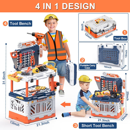 Kids Tool Bench Set with 90 Accessories