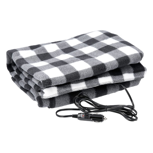 Stalwart Heated Car Blanket - 12V Electric Throw