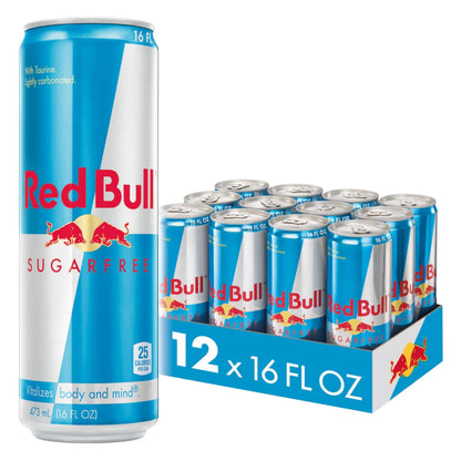 12 Pack Red Bull Sugar Free Energy Drink