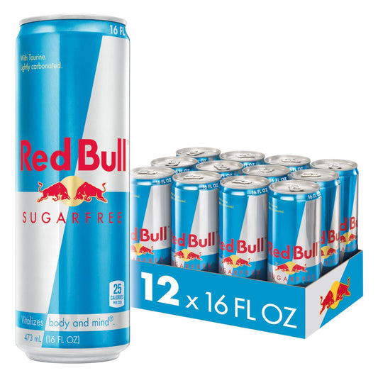 12 Pack Red Bull Sugar Free Energy Drink