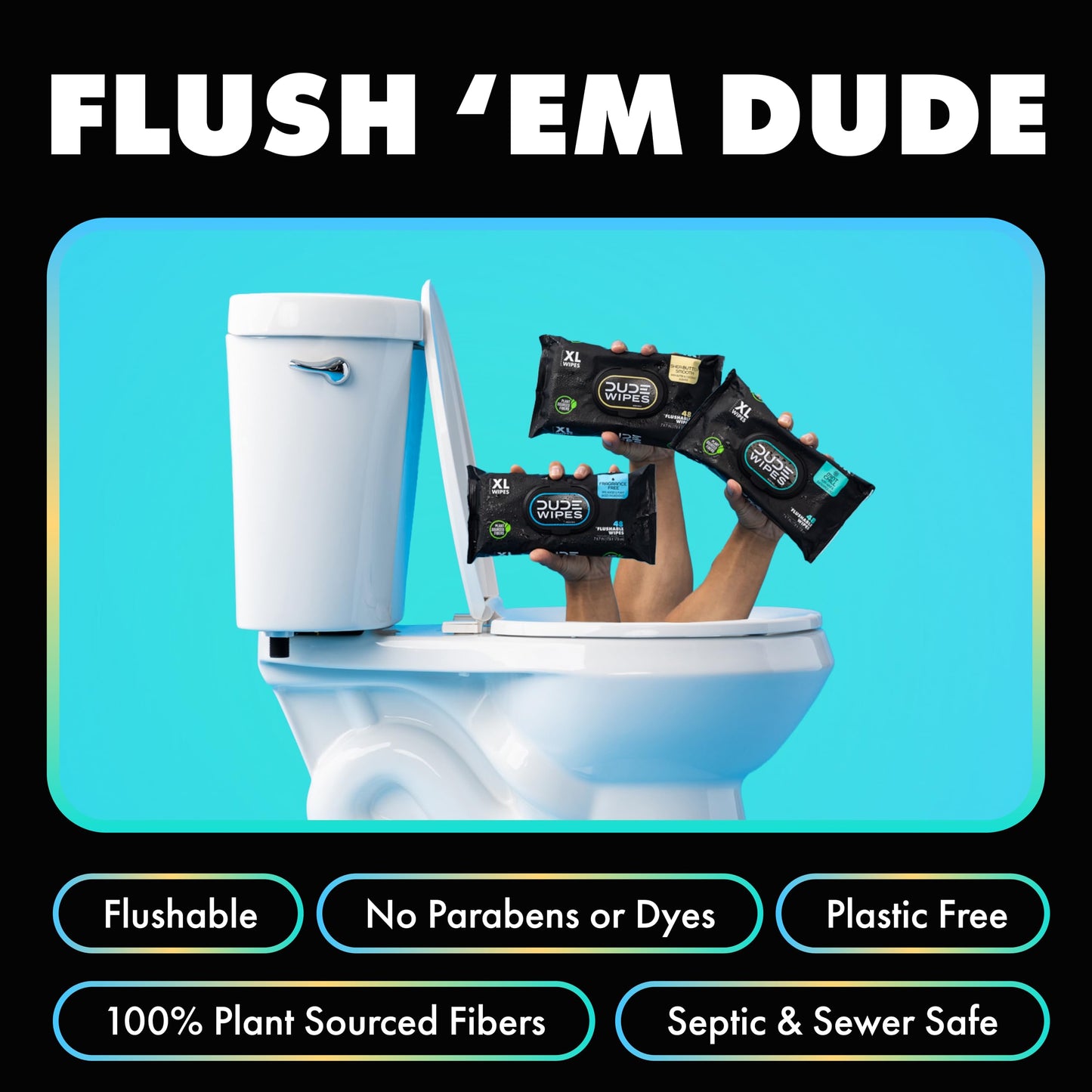 432 Pack DUDE Wipes Flushable Wipes Gift Set