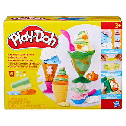 Play-Doh Ice Cream Party Set with Tools & Colors
