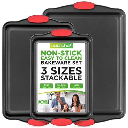 3-Piece Nonstick Baking Pans by NutriChef