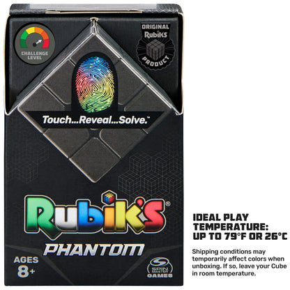 Rubik’s Phantom, 3x3 Cube Advanced Technology Difficult 3D Puzzle Travel Game Stress Relief Fidget Toy Activity Cube for Adults & Kids Ages 8+