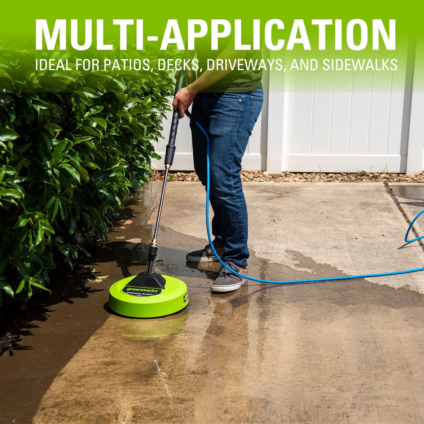 Greenworks 12" Pressure Washer Surface Cleaner Attachment