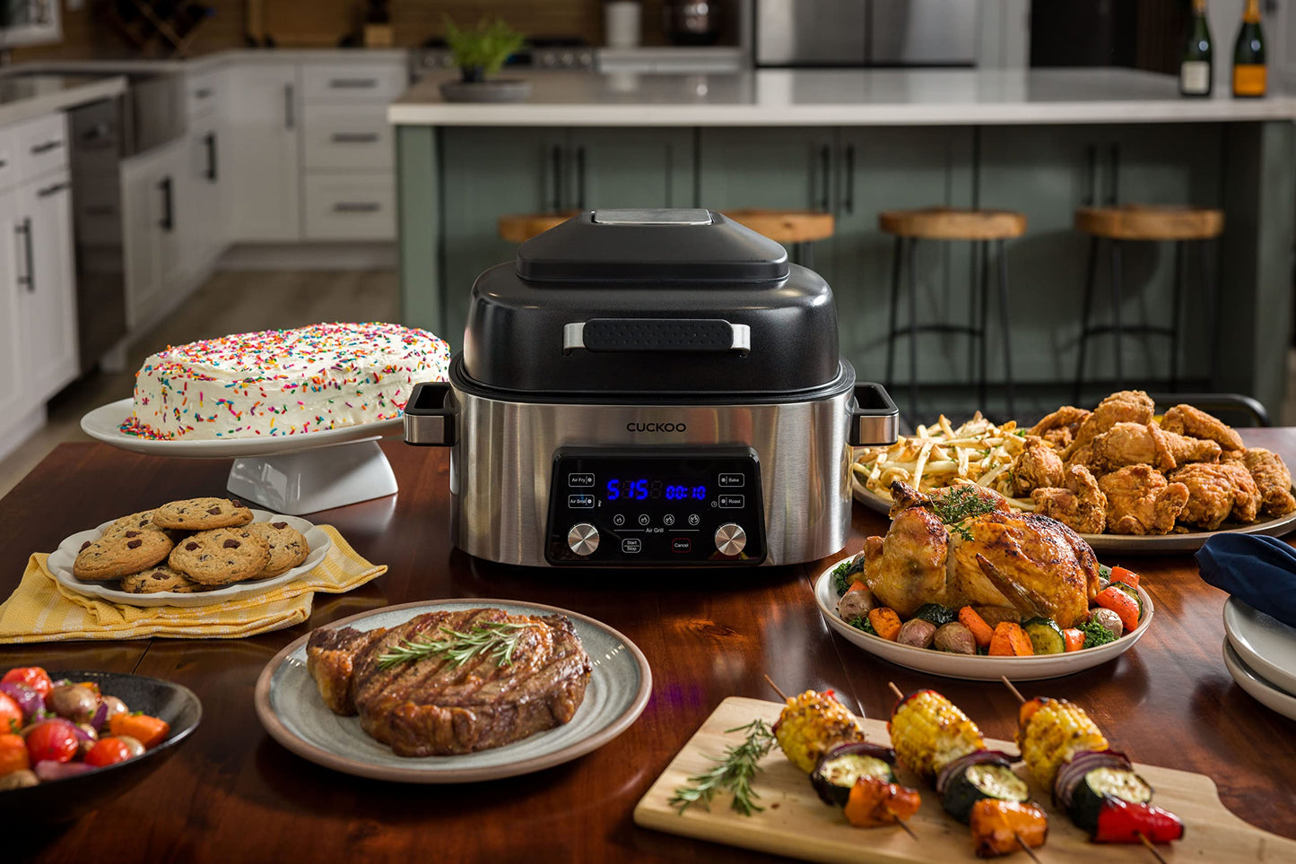 CUCKOO Air Grill with Recipe Book & Accessories