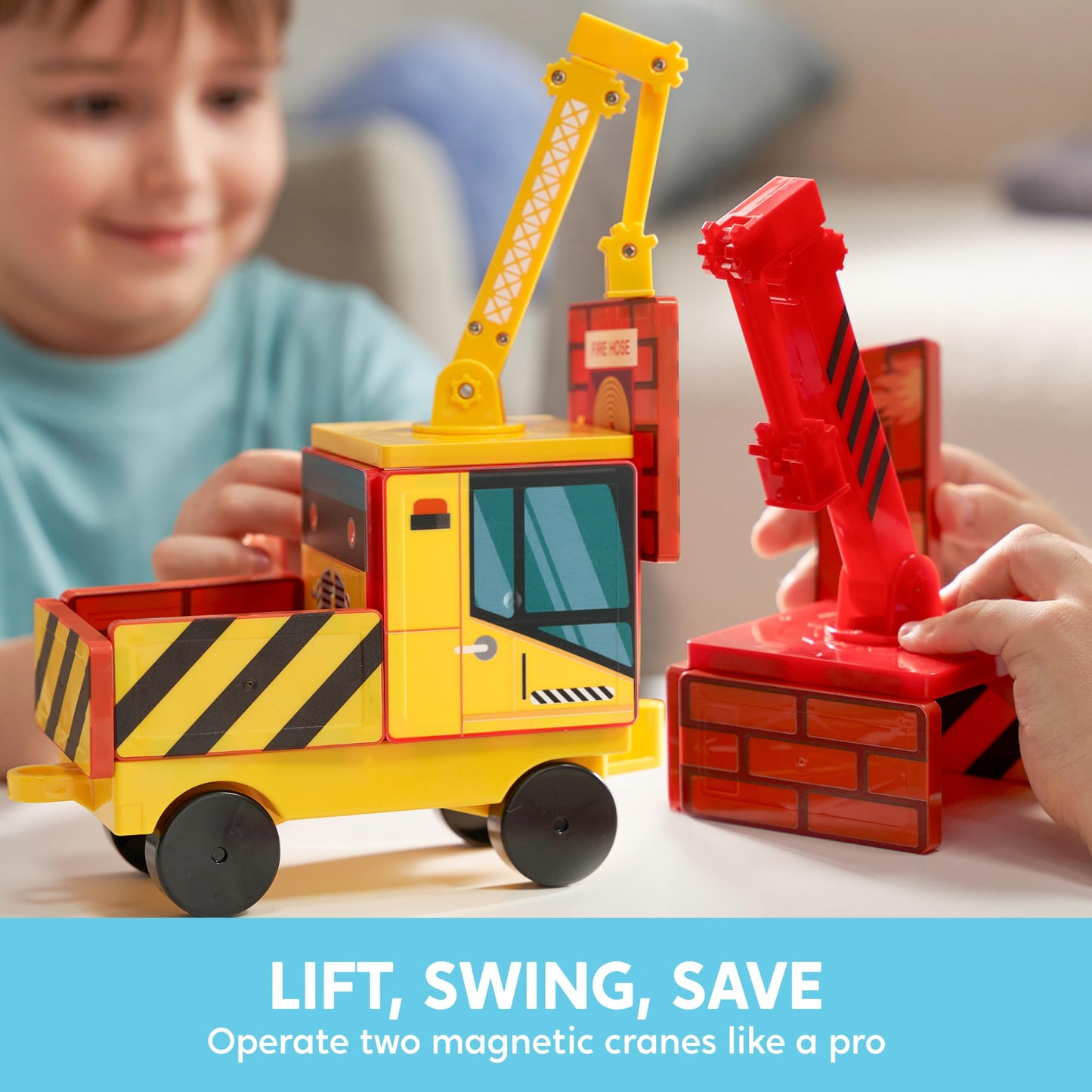 40PCS Magnetic Rescue City Set for Kids