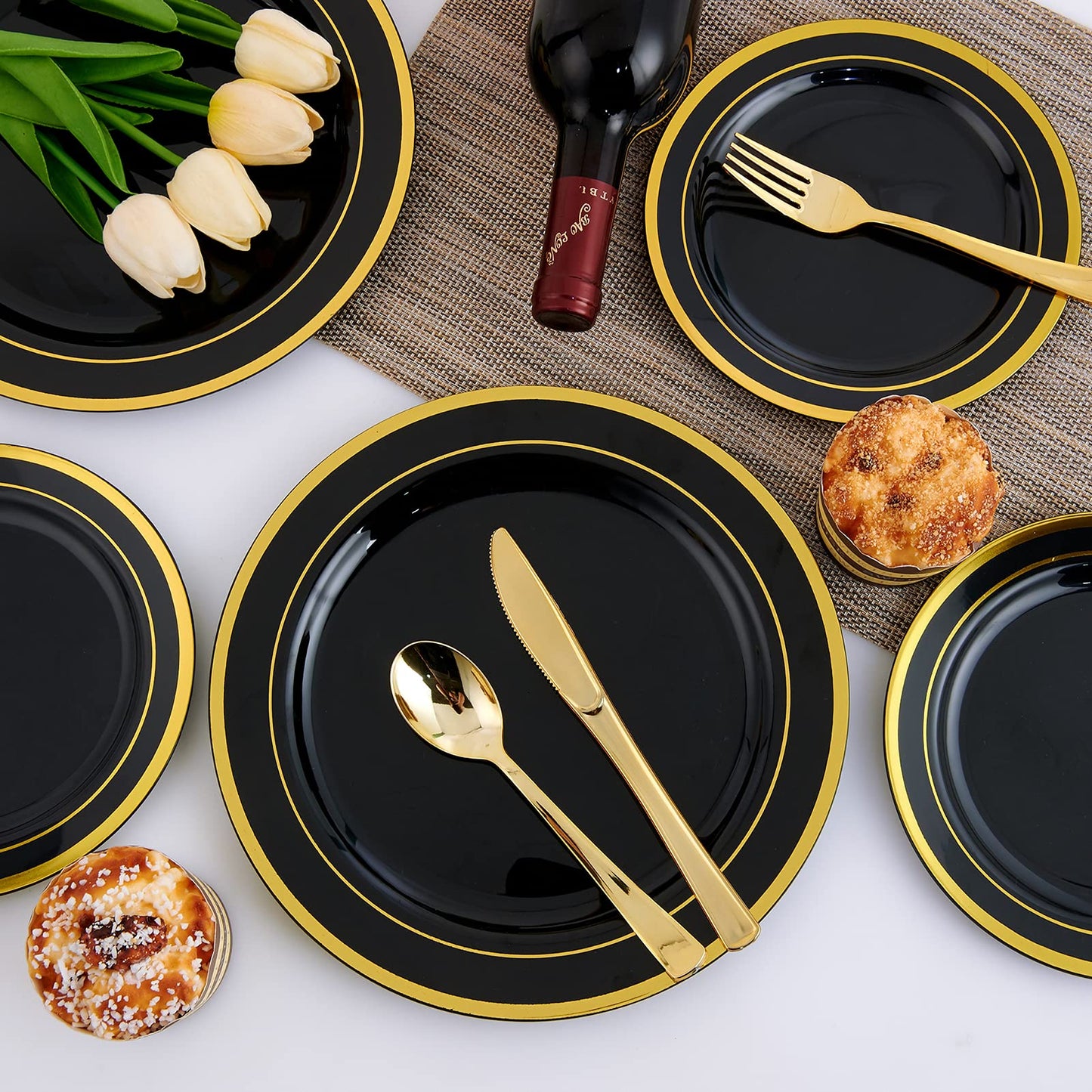 125 Count Dinnerware Set for 25 Guests