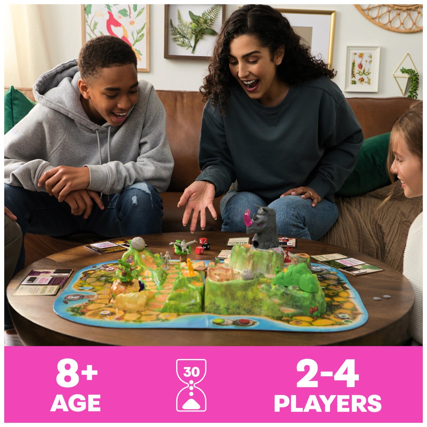 Jumanji Stampede 3D Adventure Board Game for Ages 8+
