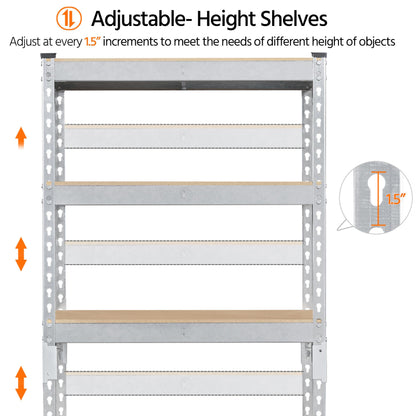 5-Tier Heavy Duty Garage Shelving Unit