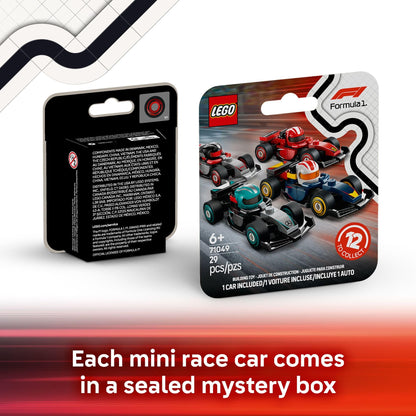 LEGO 6 Pack F1 Race Cars Building Set