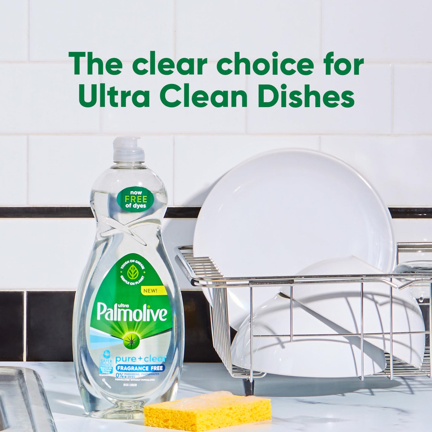 Palmolive Dish Soap, Pure + Clear, 32.5 oz