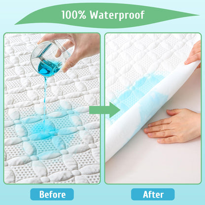 2 Pack Waterproof Crib Mattress Protectors