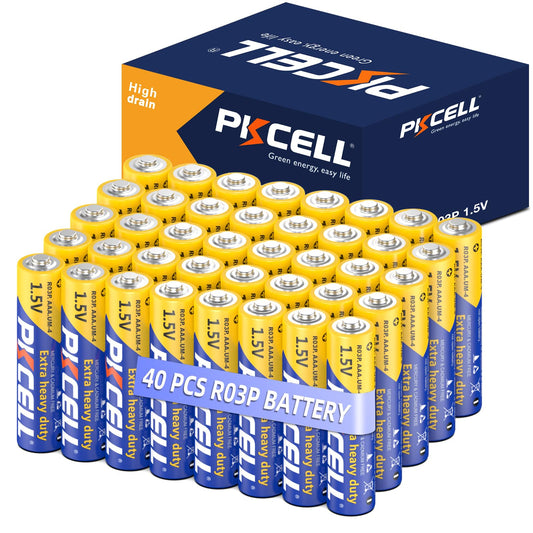 40 Pack PKCELL AAA High-Performance Batteries