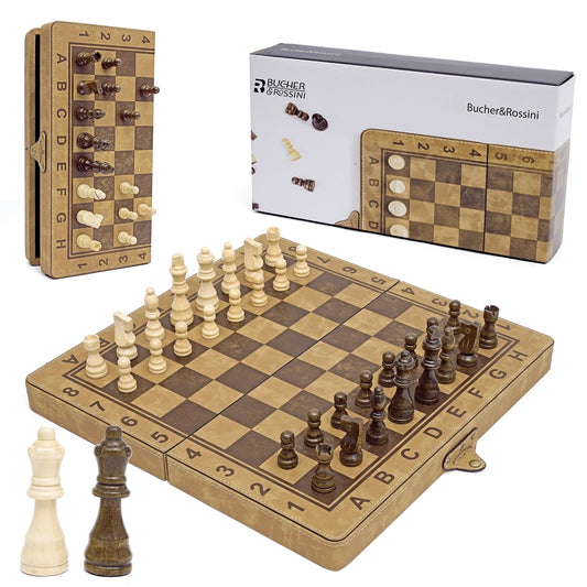 15 Inch Magnetic Chess Set for Family Game Night