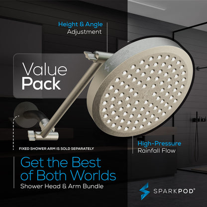 SparkPod Adjustable High Pressure Rain Shower Head