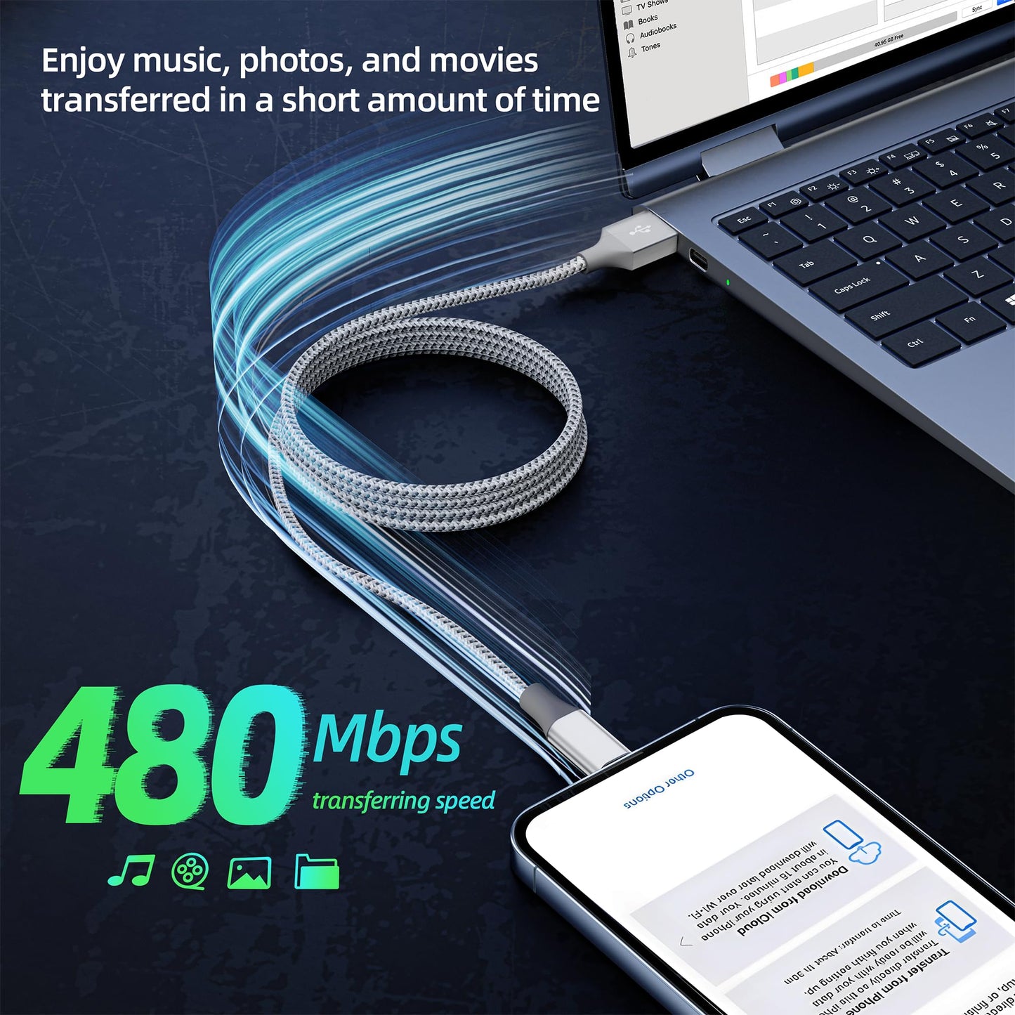 10FT Lightning Cable 3-Pack for iPhone