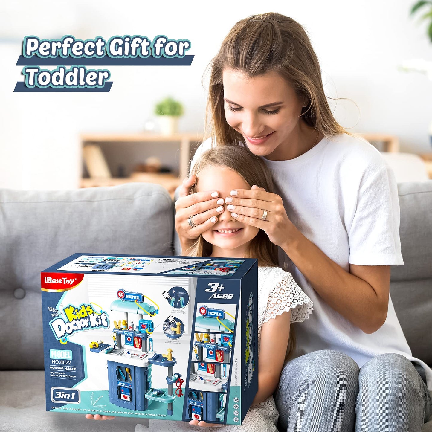 Toy Doctor Kit for Kids: Pretend Play Kids Doctor Set with Electronic Stethoscope Dress Up Doctor Costume Carrying Storage Case - Role Play Toys Medical Kit for Toddlers Boys Girls