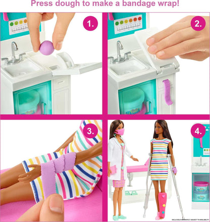 Barbie Fast Cast Clinic Playset with Doctor Doll