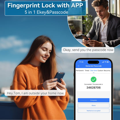 Smart Fingerprint Door Lock with Keyless Entry