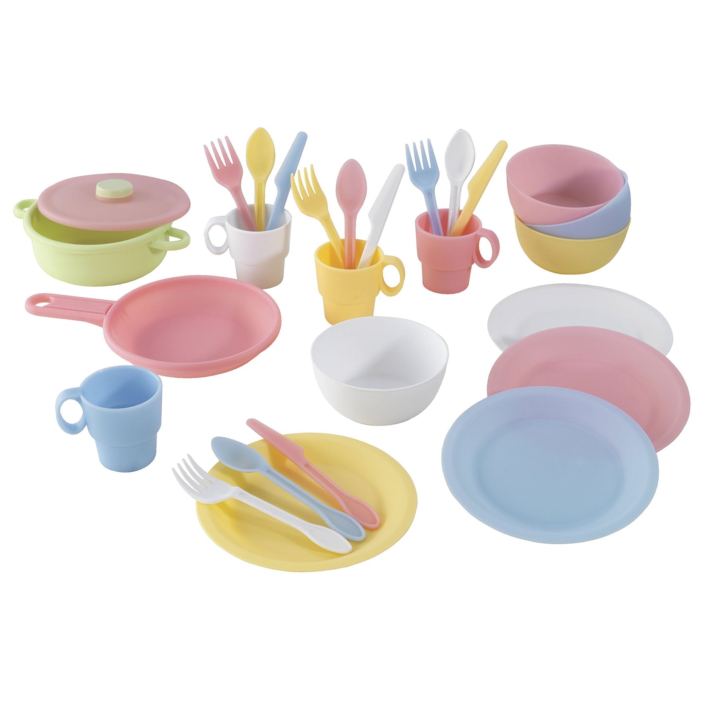 KidKraft 27-Piece Pastel Cookware Play Set