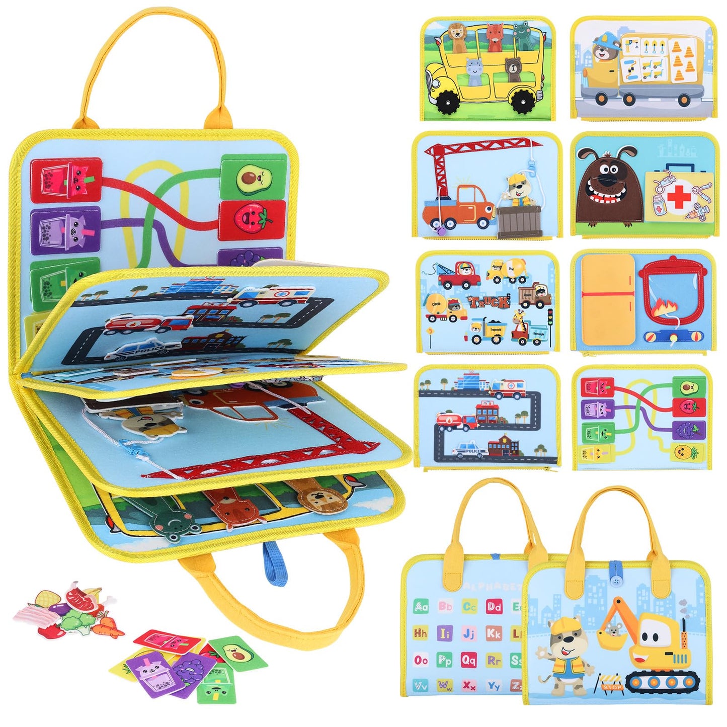 VisionX Toddler Interactive Educational Busy Book
