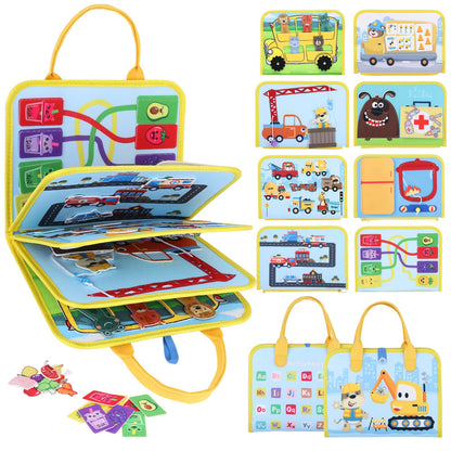 VisionX Interactive Toddler Felt Busy Book