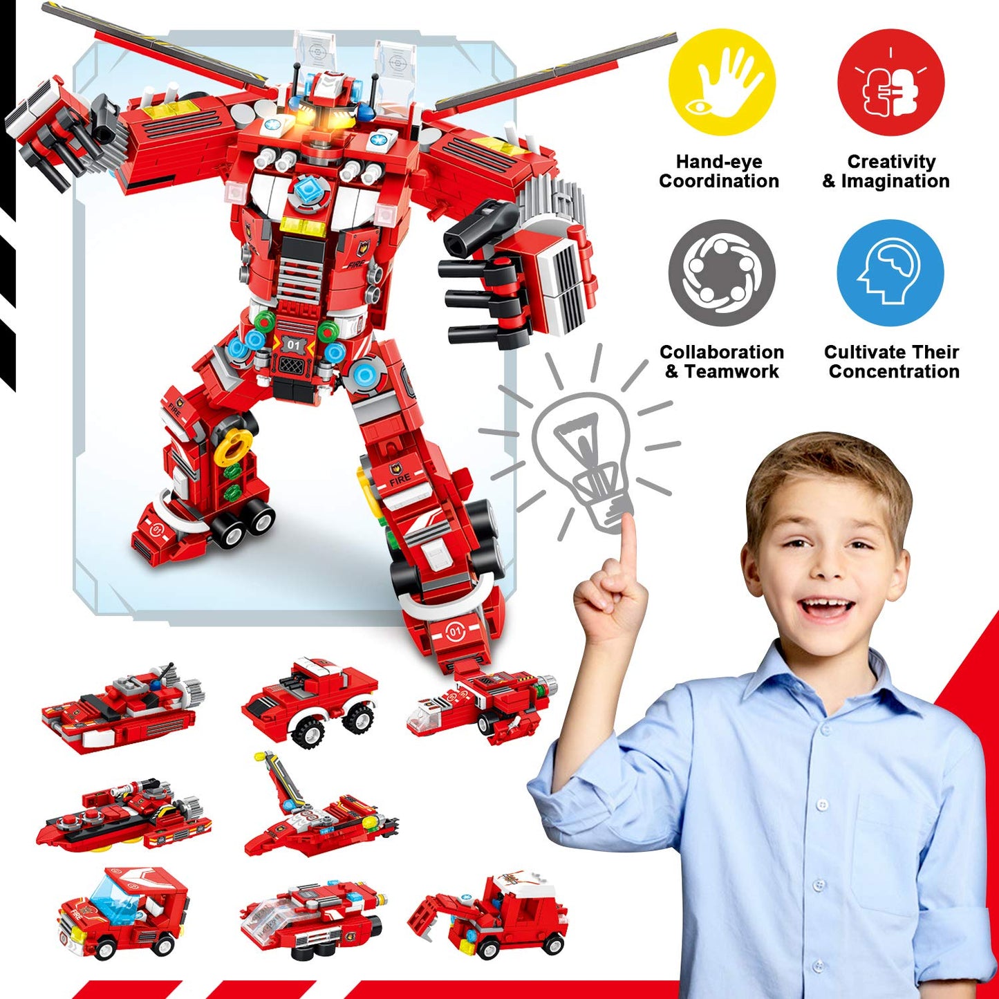 STEM Robot Building Toys for Creative Kids