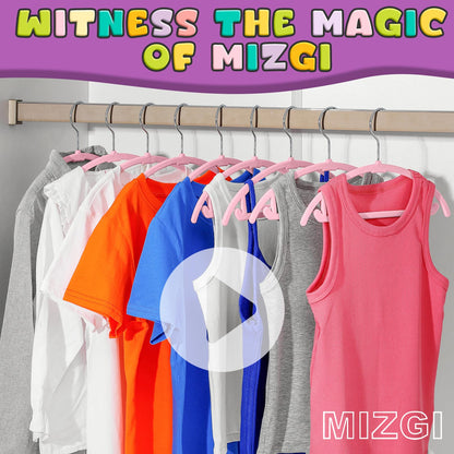 MIZGI Velvet Baby Hangers 50-Pack Non-Slip
