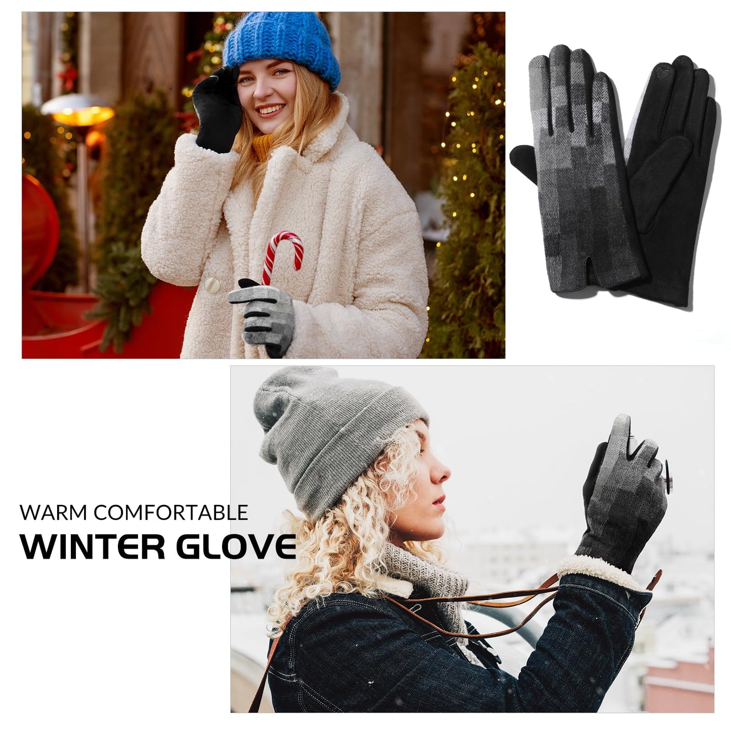 Stylish Touchscreen Winter Gloves for Women