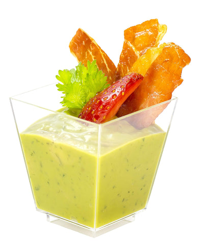 50 Pack Mini Dessert Cups with Lids & Spoons