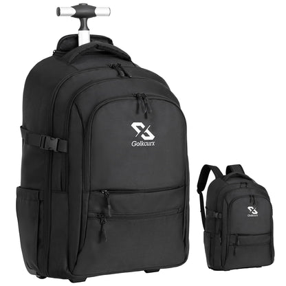 Rolling Backpack with Wheels - Water-Resistant Luggage