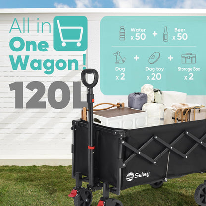 Sekey Collapsible Wagon Cart for Easy Transport