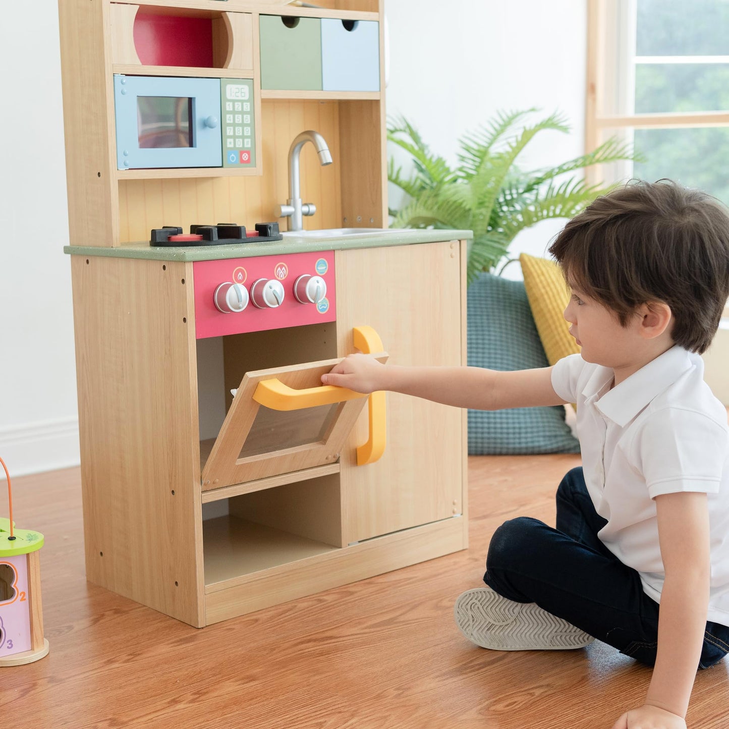 Teamson Kids Interactive Wooden Play Kitchen