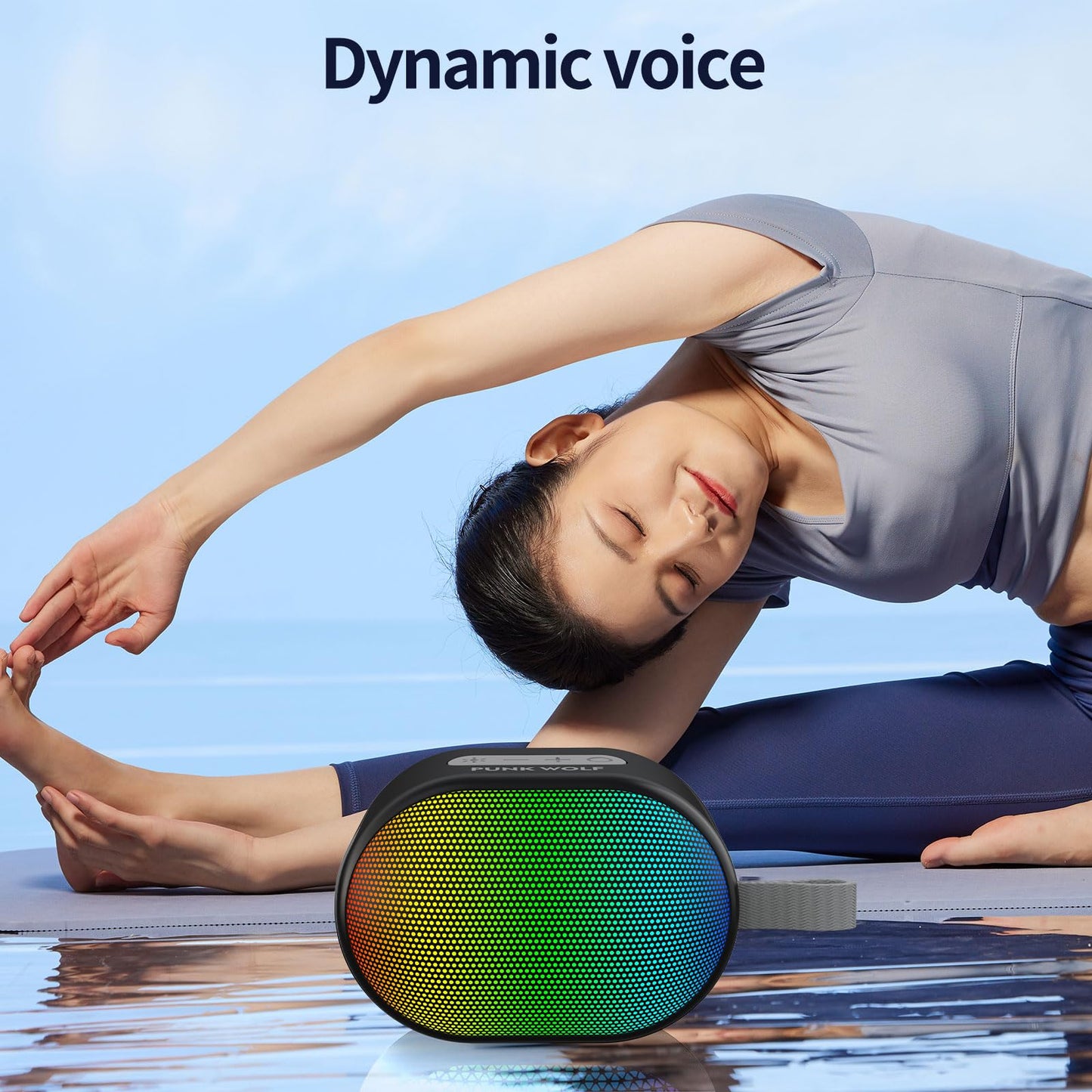 Portable Bluetooth Speakers with Lights and HD Sound