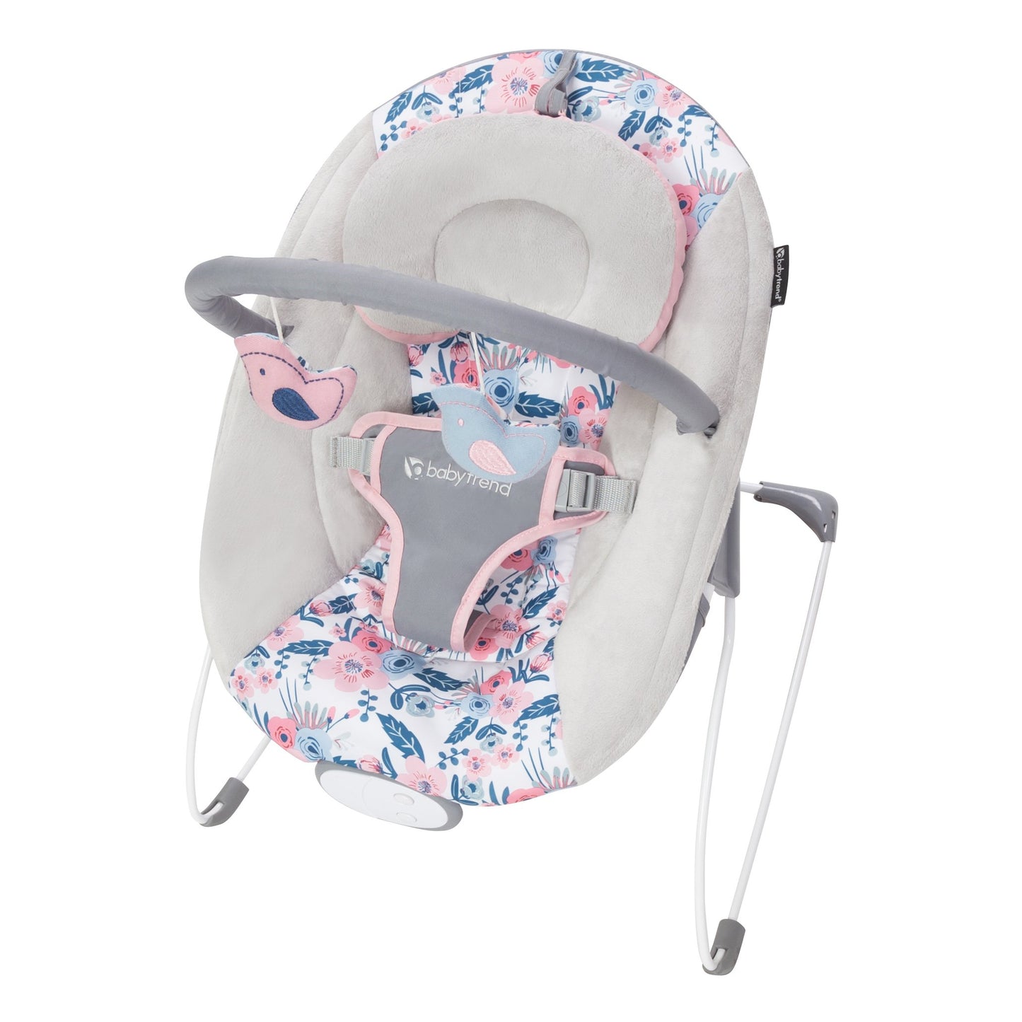 Baby Trend Lil' Snooze Deluxe III, Cozy Pink & Smart Steps Stem EZ Bouncer