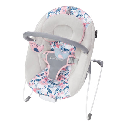 Baby Trend Lil' Snooze Deluxe III, Cozy Pink & Smart Steps Stem EZ Bouncer