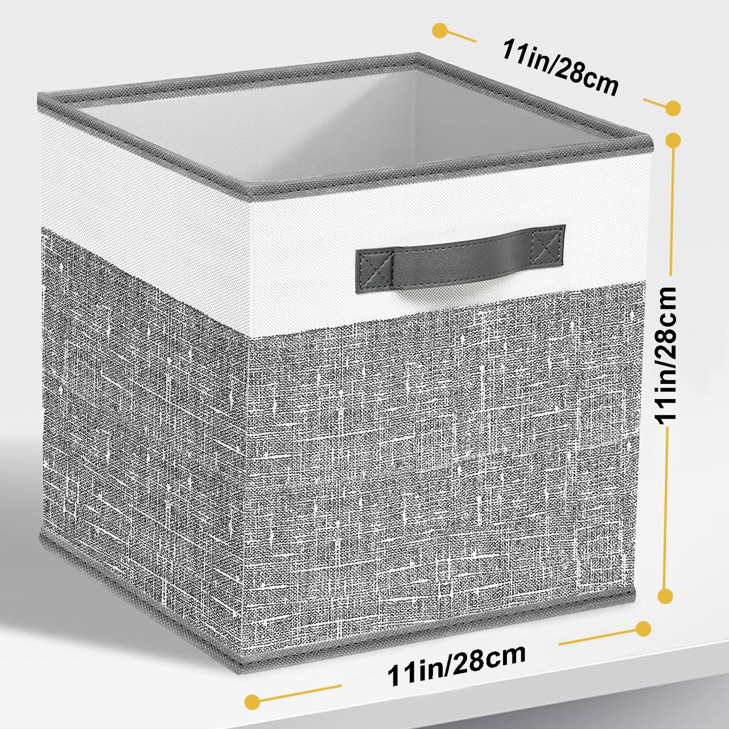 Collapsible Fabric Storage Bins - Set of 6